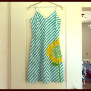 Lilly Pulitzer spaghetti strap flower dress size 8